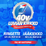 Luvian Kiekon 40v. juhlaviikonloppu La 1.10. – Su 2.10.